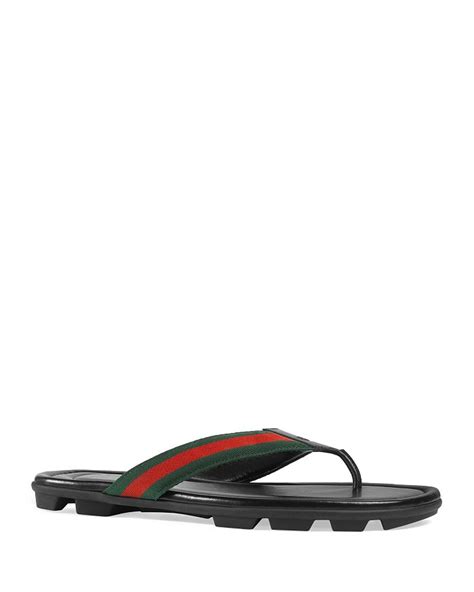 Gucci Men's Titan Thong Sandals .